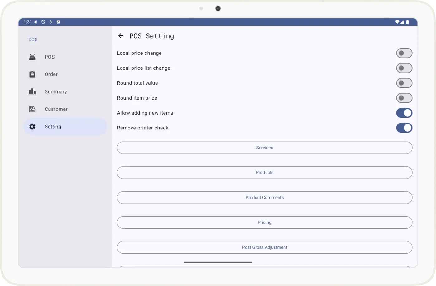 Laundry Software Customisable