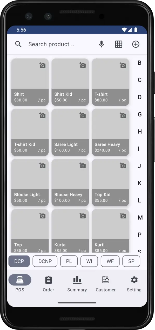 Dryclean Solution Mobile App Screenshot